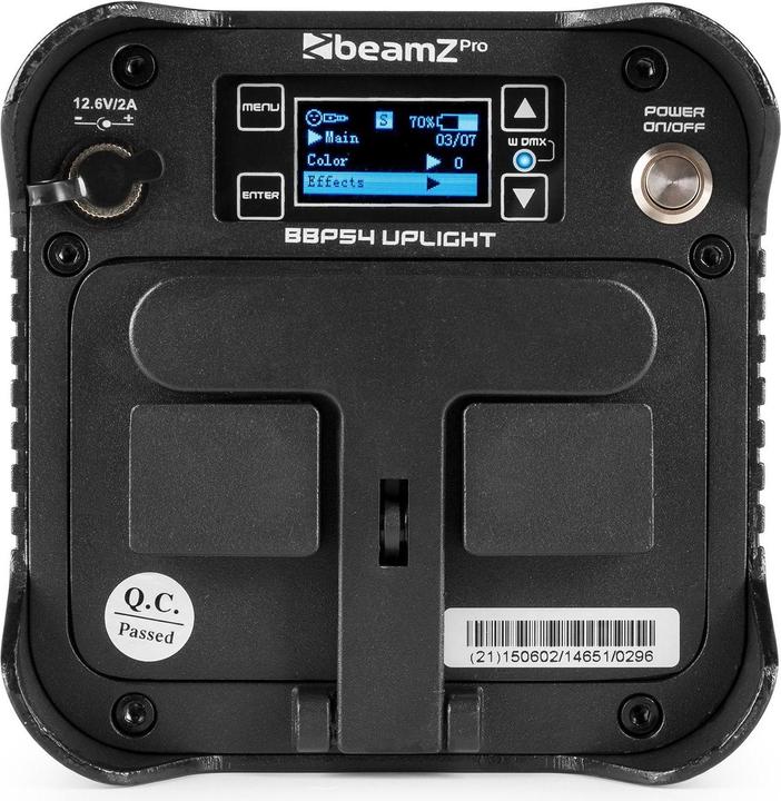 Actual product image BeamZ PAR Bar BBP54 Battery Uplight (48 W, LED)