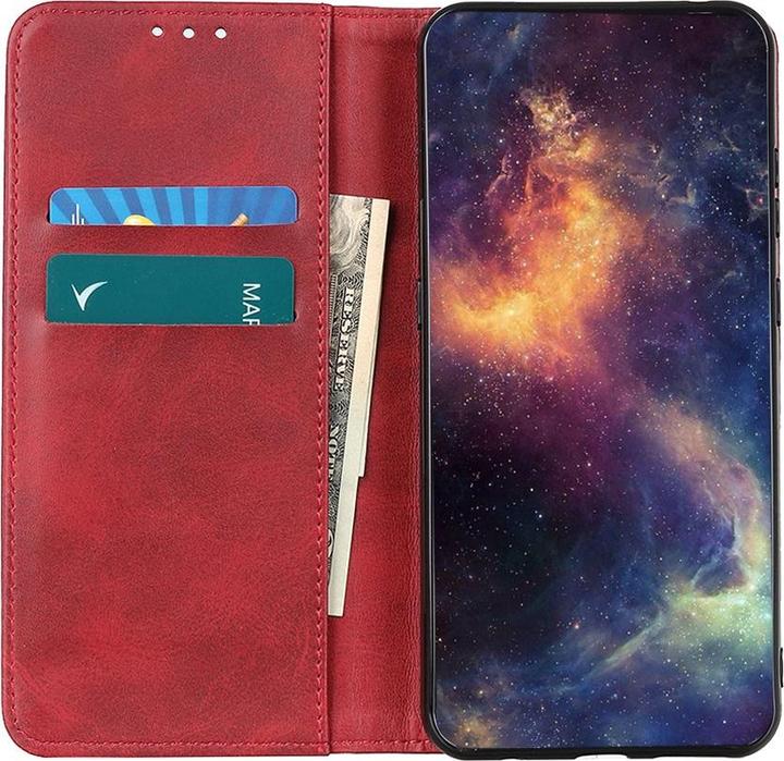 Produktbild Cover-Discount Xiaomi Redmi Note 11 - Stand Flip Case Hülle weinrot (Xiaomi Redmi Note 11)