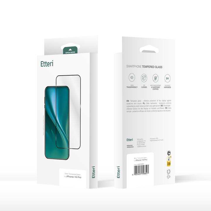 Actual product image Etteri tempered glass 9D for Samsung Galaxy A16 4G / A16 5G (Samsung Galaxy A16 5G)