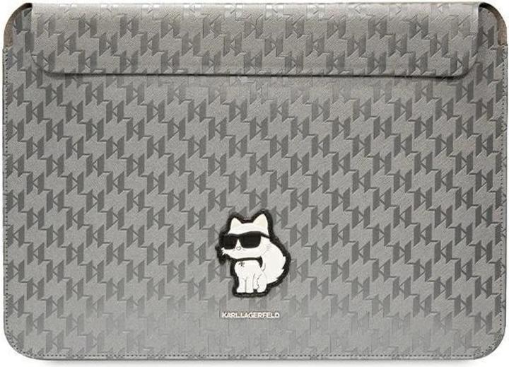 Actual product image Karl Lagerfeld Sleeve KLCS14SAKHPCG 14" srebrny/silver Saffiano Monogram Choupette (14")