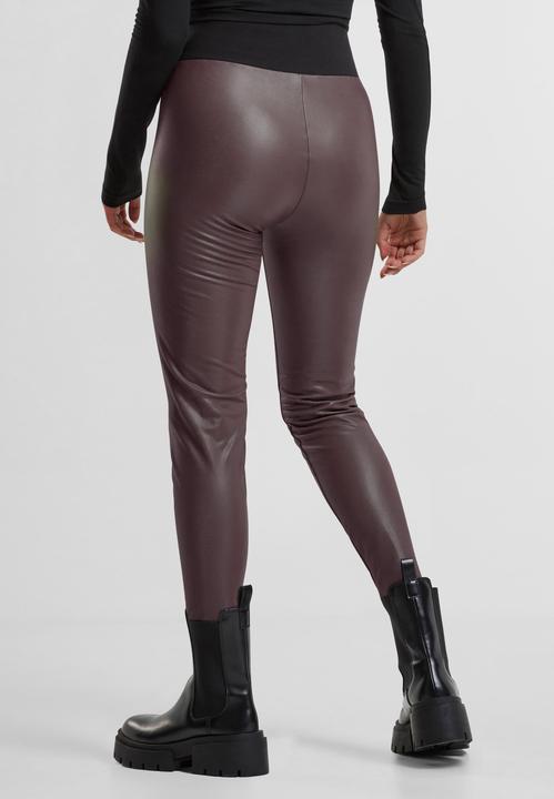 Actual product image Urban Classics Ladies Synthetic Leather High Waist Leggings (XL)