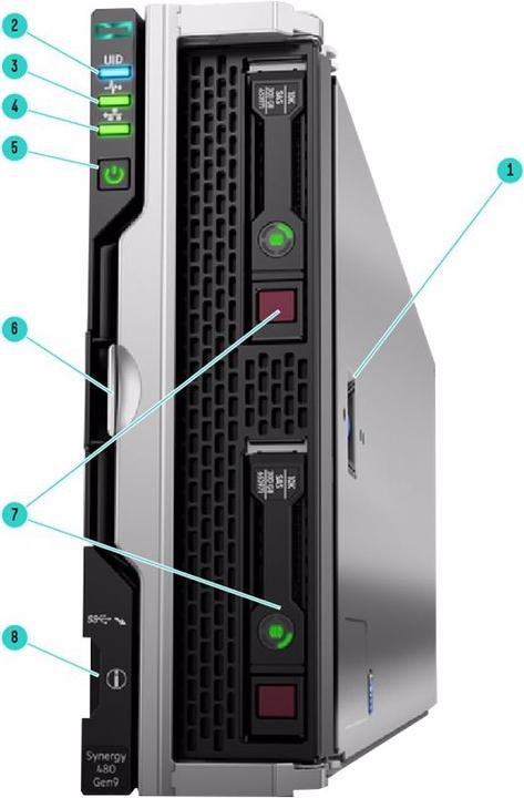 Actual product image HPE Synergy 480 Gen10 Premium Backplane Compute Module - Server - Blade - 0 - RAM 0