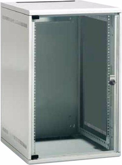 Schäfer Shop SCHAFER NT Box - Schrank - Netzwerkschrank - geeignet für Wandmontage - Hellgrau (10.87 HE, 19 Zoll Rack)