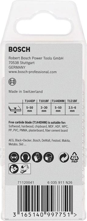 Image du produit Bosch Professional Zubehör Lames de scie sauteuseet