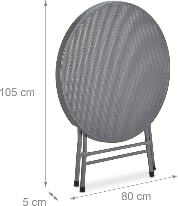 Image du produit Relaxdays Table de jardin (80 cm)