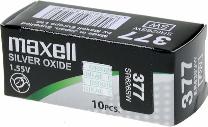 Actual product image Maxell SR626SW (10 pcs., AG4, 30 mAh)