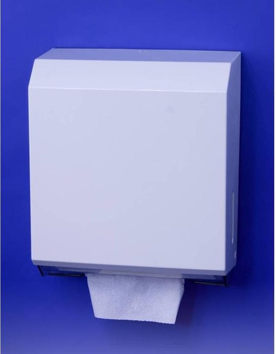 Actual product image CWS 903111900 Novoclean folding paper dispenser type B201 Material: plastic, colour: white HD8201 1 pc (