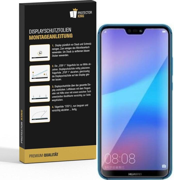 Produktbild Protectorking 3x Premium Displayschutzfolie 3D KLAR (3 Stück, Huawei P20 Lite)