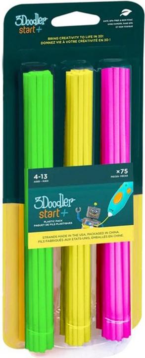Produktbild 3Doodler Filament / Start+ / 75 / neonpink, neongelb, neongrün / "Neon Glow" (92 g, Mehrfarbig)