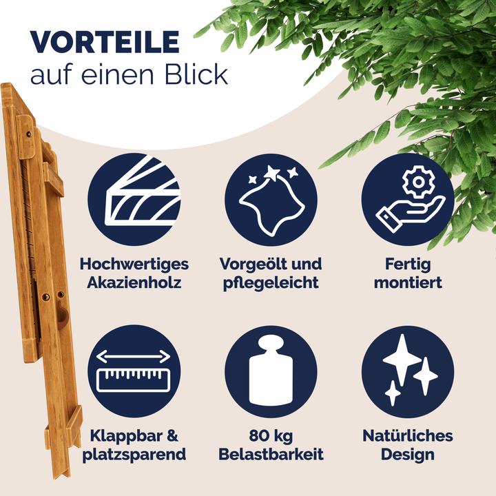 Image du produit Casaria Table de jardin (70 cm)