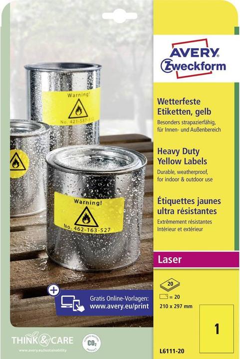 Produktbild Avery Dauerhafte Etiketten