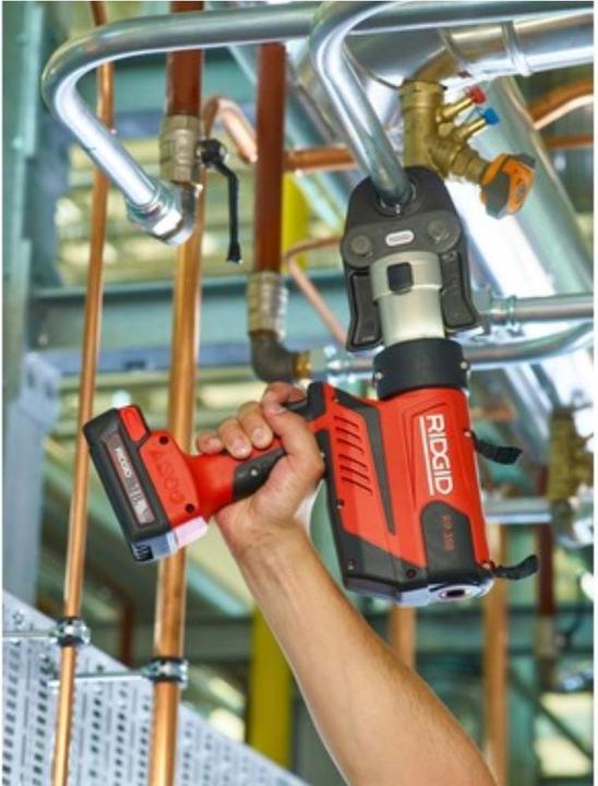 Immagine prodotto Ridgid Set di utensili per pressatura a batteria da 18V RP 350-B (440 mm)