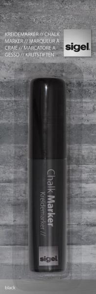 Produktbild Sigel Kreide Marker artverum (Schwarz, 15 mm, 1 x)