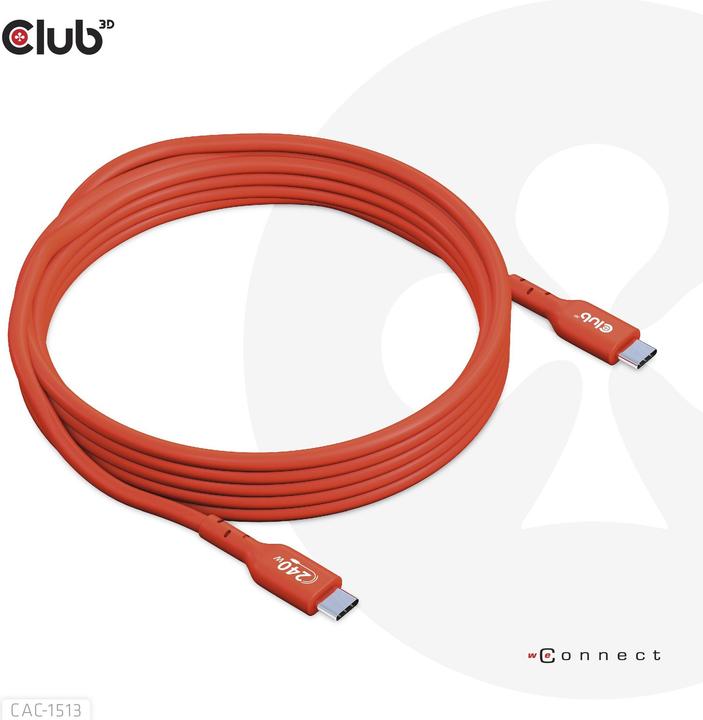 Actual product image Club 3D USB C - USB C (3 m, USB 2.0)