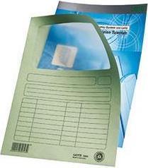 Actual product image Leitz Display folder, DIN A4, cardboard, with window, yellow 160 gsm, top with inscribable print (A4, 100 x)