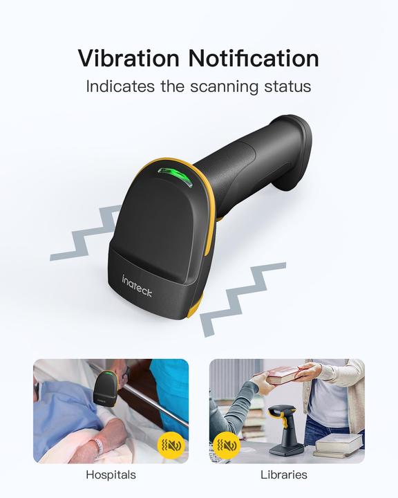Produktbild Inateck Barcodescanner 54 black (BCST-54 black) (2D-Barcodes, 1D-Barcodes)