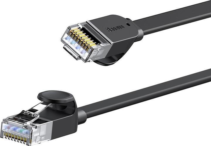 Actual product image Baseus High Speed Six types of RJ45 Gigabit network cable (flat cable)15m Black (UTP, CAT6, 15 m)