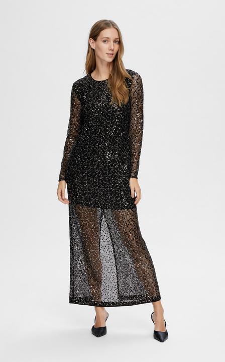 Image du produit Selected Femme Robe maxi à paillettes (40)