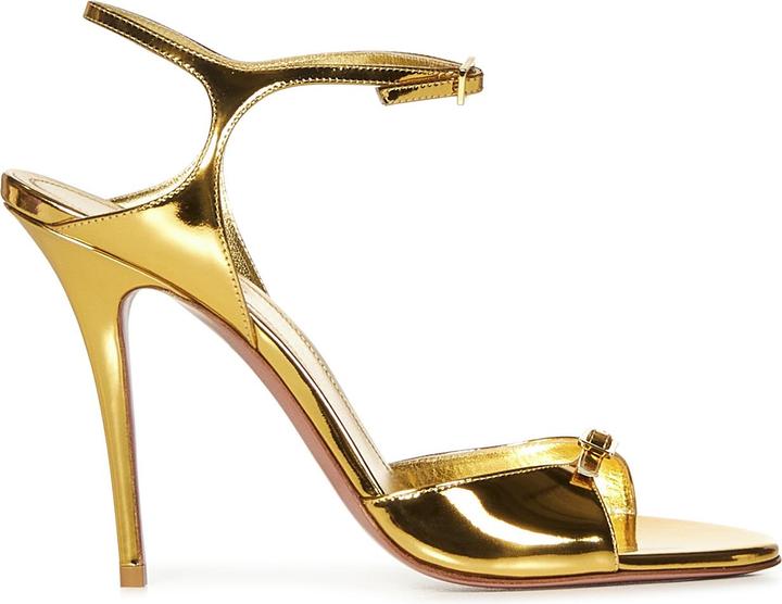 Actual product image Amina Muaddi Sandals Golden (39)