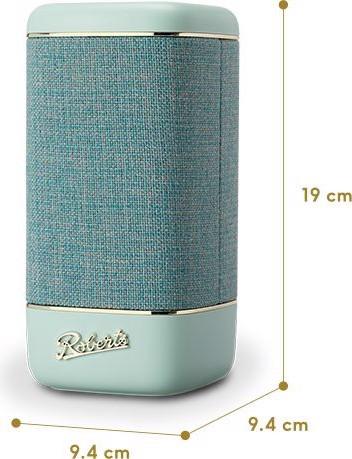 Immagine prodotto Roberts Altoparlante Bluetooth Beacon 335 - blu uovo d'anatra (15 h, Batteria ricaricabile)