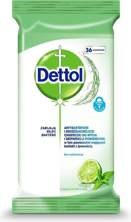 Image du produit Dettol Lingettes nettoyantes antibactériennes pour surfaces
