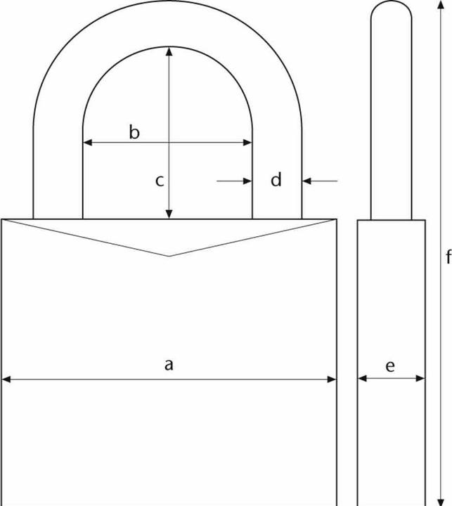 Immagine prodotto Abus Serratura a combinazione Serie 165 con EAN, Tipo 165/30 B/SB