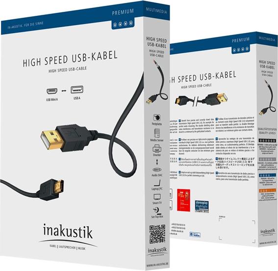 Produktbild Inakustik Premium High Speed USB (5 m, USB 2.0)