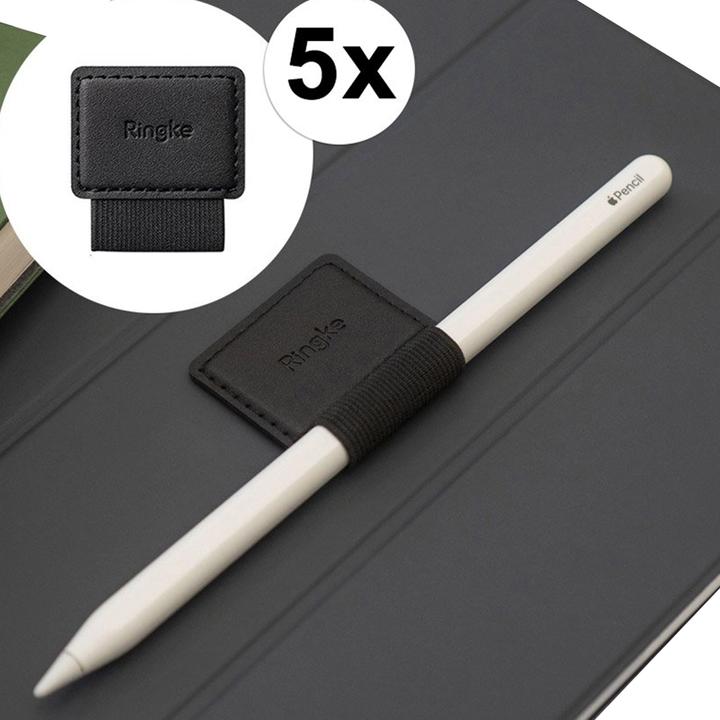 Produktbild Ringke - Pen Holder (5 pack) - Ecological Leather, Textile, Elastic - Black