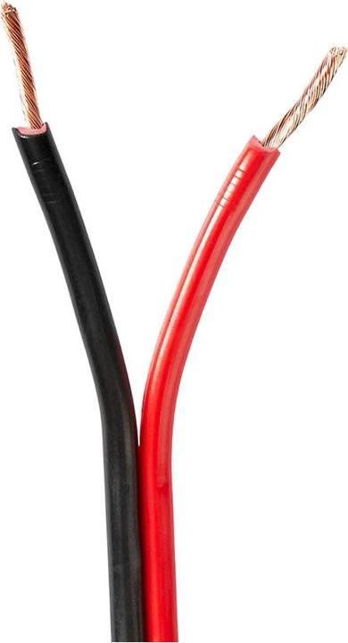 Produktbild Nedis Lautsprecherkabel| 2x 1.50 mm²| Kupfer| 100.0 m| rund| PVC| Red Schwarz| - Verlä (100 m, 1.50 mm²)