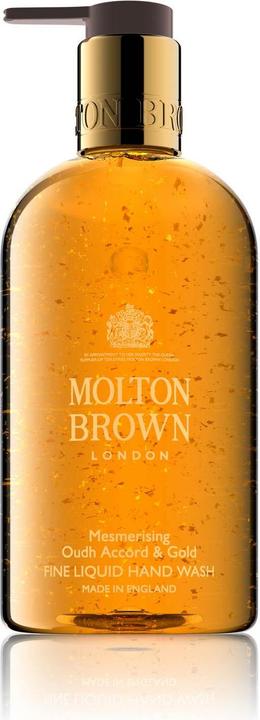 Molton Brown Festive Frankincense & Allspice Fine Liquid Hand Wash Mesmerising Oudh Accord & Gold (Flüssigseife, 300 ml)