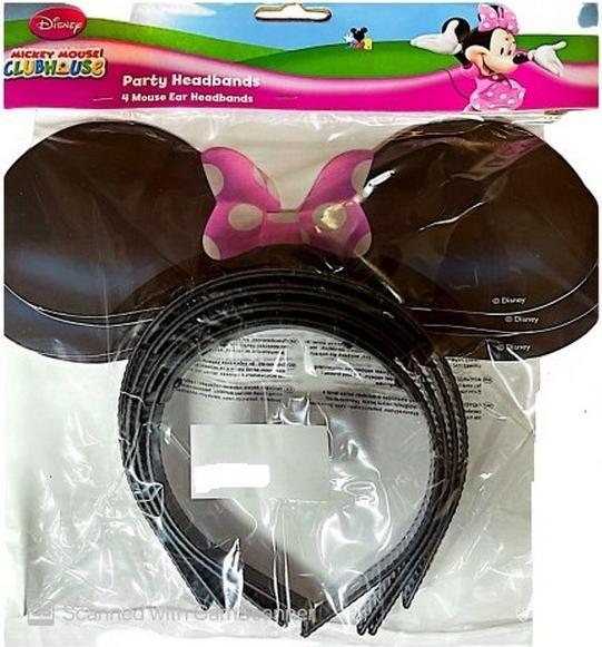 Actual product image Mickey Mouse Club House Minnie Mouse Headband (Pack of 4)