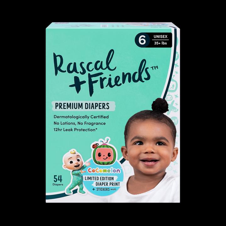 Produktbild Rascal+Friends Premium Windeln (Gr. 6, Tragepack, 54 Stück)