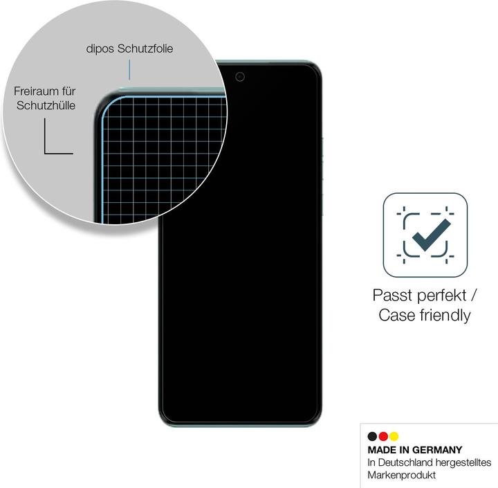 Actual product image Dipos Screen Protector Anti-Shock (2 Piece, Motorola Edge 40 Neo)