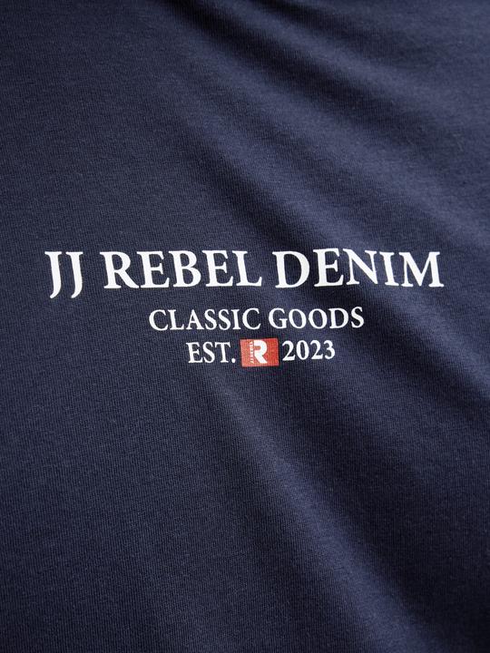 Actual product image Jack & Jones Jrebjeans Rebel Print Tee Ss O-Neck Sn (XL)