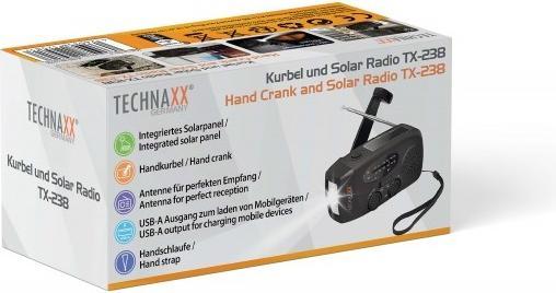 Actual product image Technaxx Hand Crank And (FM, AM)
