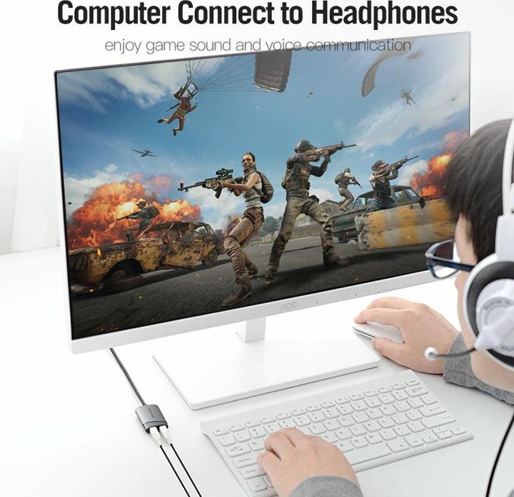 Actual product image Vention External USB audio card ORICO CDKHB 15cm (USB)