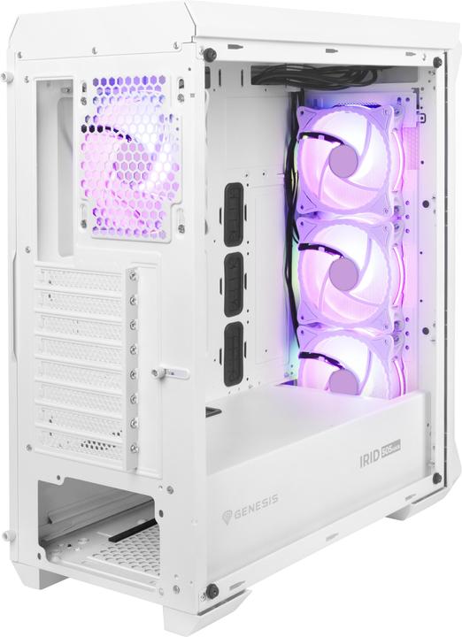 Image du produit Genesis NATEC PC case Irid 505 ARGB Baltas midi Tower (mATX, ATX, Mini-ATX)