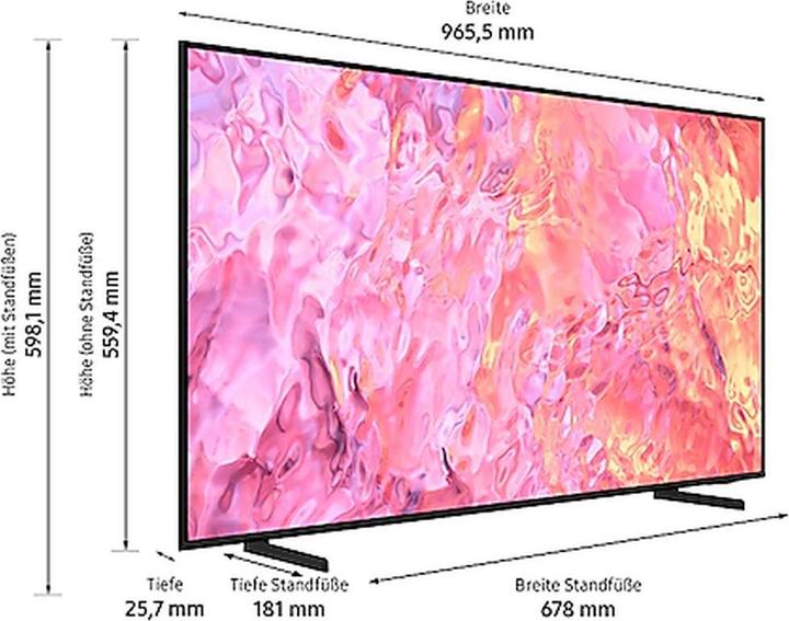 Produktbild Samsung SAMS GQ-43Q60C TCS SMA UHD 108 GQ43Q60CAUXZG (43", Q60C, QLED, 4K, 2023)