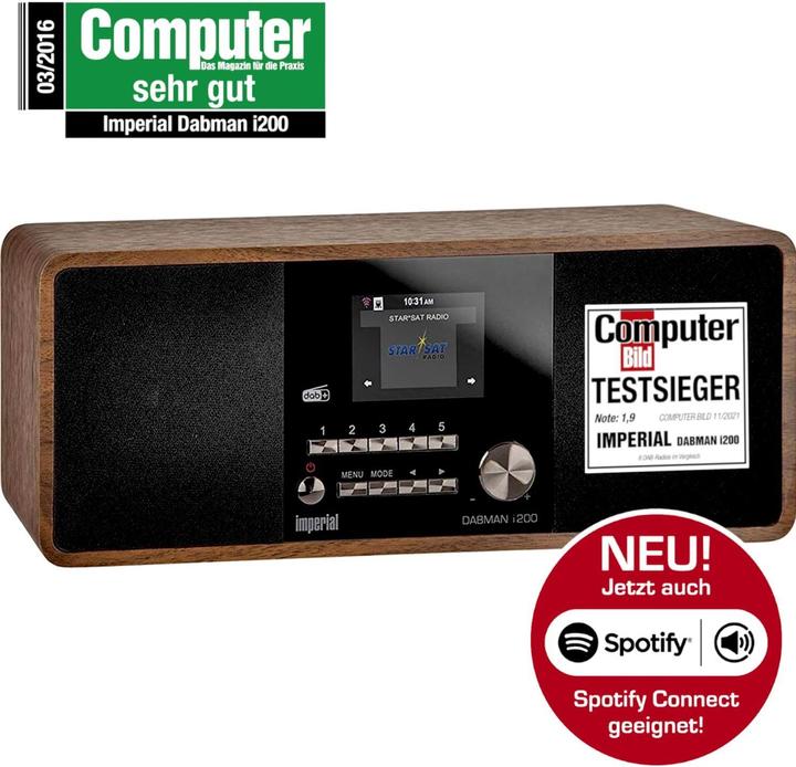Actual product image Imperial Dabman i200 (Web radio, DAB+, Wi-Fi)