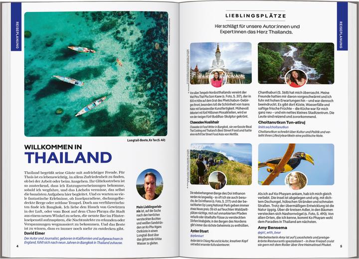 Produktbild Reiseführer Thailand (Deutsch, Michael Kohn, Tharik Hussain, Anirban Mahapatra, Ashley Harrell, Tim Bewer, Paul Harding, Daniel McCrohan, David Eimer, Barbara Woolsey, Olivia Pozzan, 2024)