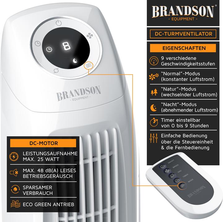 Produktbild Brandson Turmventilator (48 dB)