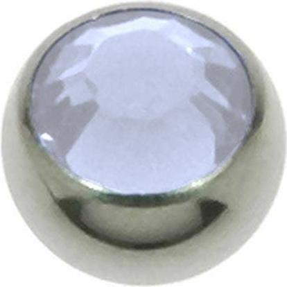 Bijouteria Piercingverschluss (Premium Kristall, Chirurgenstahl 316L)