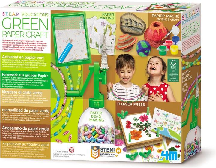 Produktbild Scandinavian Baby Products 4M - STEAM POWERED KIDS / Green Paper craft (4M-05542)