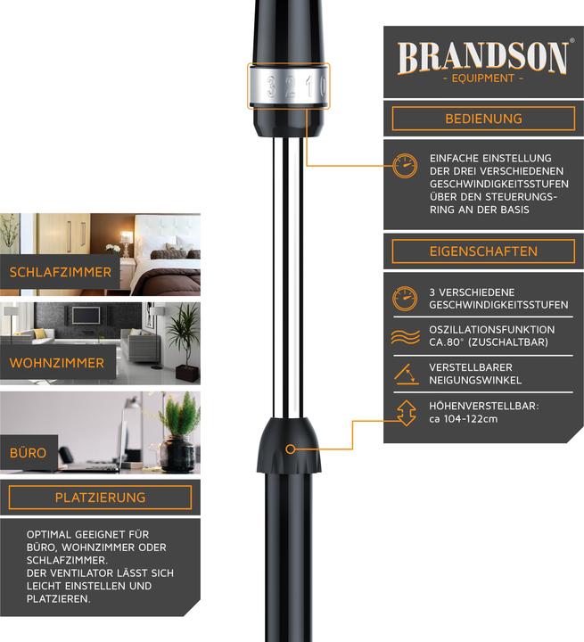 Produktbild Brandson Standventilator (46 dB)