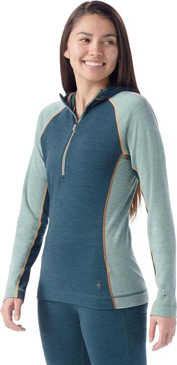 Immagine prodotto Smartwool Felpa da donna Classic Thermal Merino Base Layer 1/2 Zip con cappuccio, in scatola (XS)