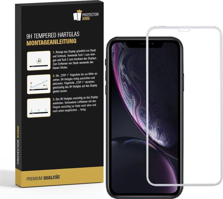 Produktbild Protectorking 2x echtes Tempered 9H Panzerhartglas 3D KLAR (2 Stück, Apple iPhone XS Max)
