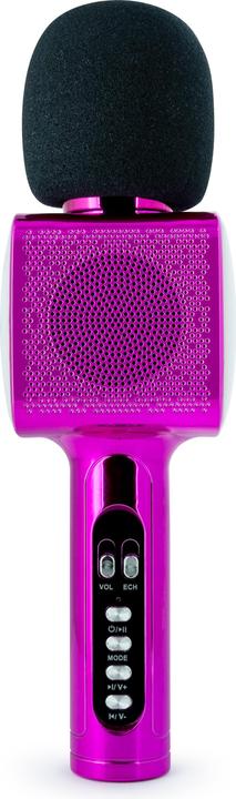 Image du produit Bigben PARTY BTMIC - Microphone + haut-parleur sans fil avec effets lumineux - rose