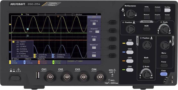 Produktbild Voltcraft Digital-Oszilloskop (CAT II 600V)
