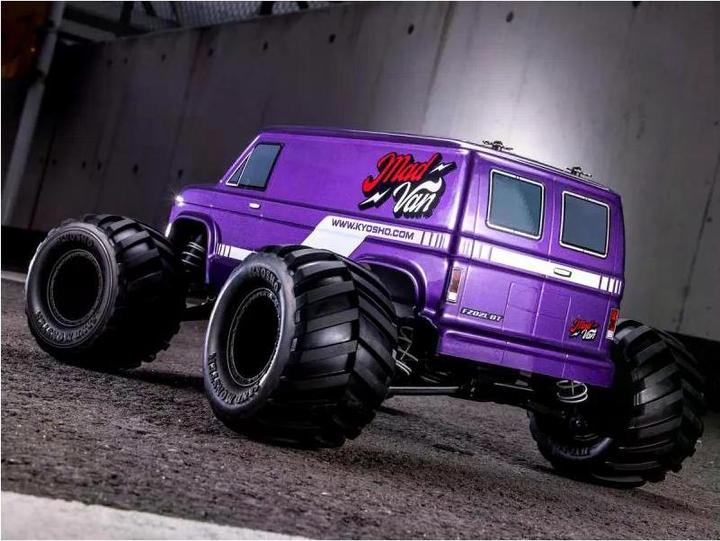 Image du produit Kyosho Monster Truck Fazer Mk2 Mad Van 4WD, Violet, ARTR, 1:10 (RTR Prêt à fonctionner)