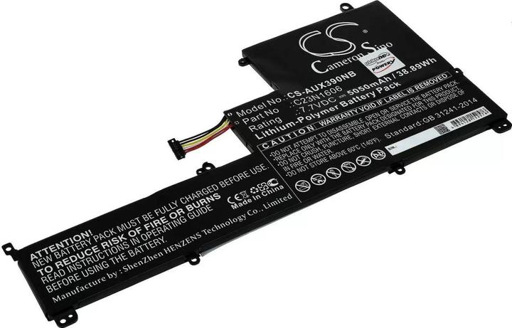 Image du produit AccuCell Batterie Asus Zenbook 3 UX390, UX390U, UX390A, type C23N1606 (5050 mAh)